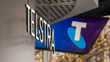Telstra shares fell by 5.5 per cent on Tuesday to close at $3.07.
