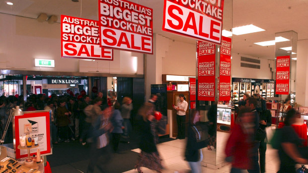 Myer stock sales
