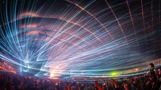 The Hardmission Australia festival was held at Flemington Racecourse on Saturday.