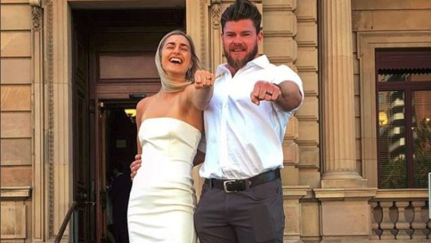 Frances Abbott and Sam Loch wed after whirlwind relationship