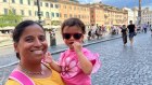 Kelly Pillay and her daughter Clotilde enjoy a summer in Rome.