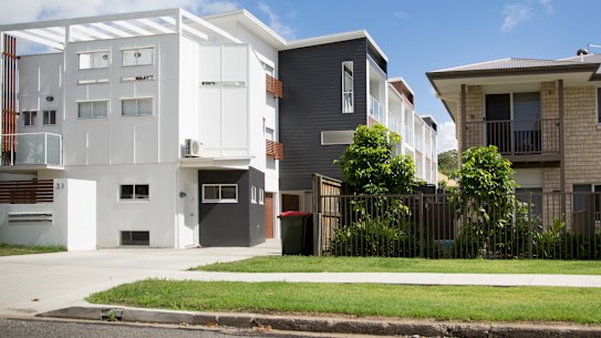 Townhouses, like these at Mount Gravatt East, may be on the way out in Brisbane's low density residential suburbs.