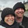 DeAnna and Derek Huffman in Red Square, Moscow.