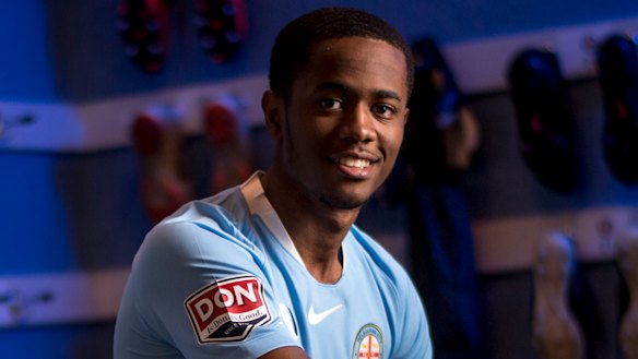 Shayon Harrison, then a Tottenham youth player, had a brief stint in last season's A-League at Melbourne City. 