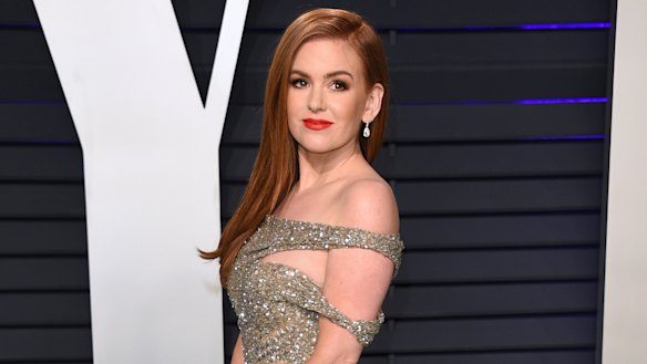 Isla Fisher at the Vanity Fair Oscar Party.