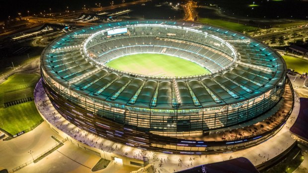 Optus Stadium in Perth, the site of Origin II.