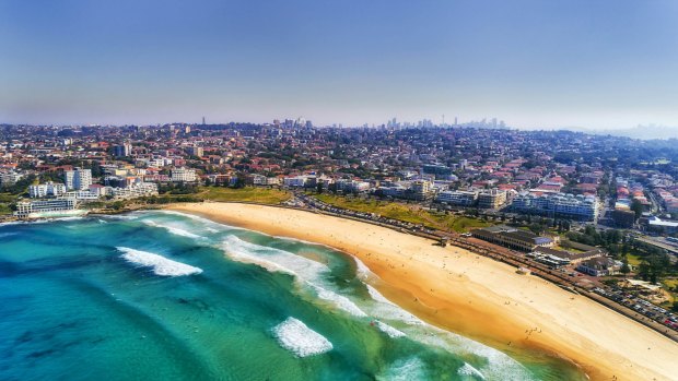 Bondi Beach, just down the road from the home to one of Australia's biggest ponzi schemes.