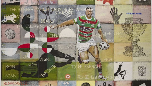 All Hail Greg Inglis ... the picture of the former Souths captain is a  finalist in this year's Archibald Prize. But it paints an unrealistic picture.