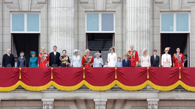 Prince Harry and Meghan are no longer front-row royals; they were not part of the traditional royal family balcony appearance for Trooping the Colour.