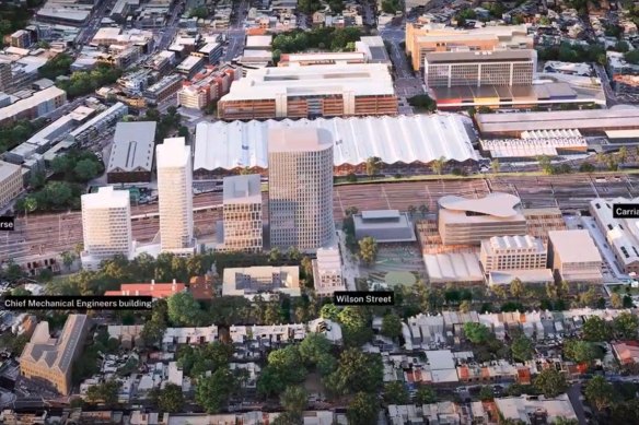 The University of Sydney, based at Camperdown, wants to use the heritage Paint Shop building, and the Chief Mechanical Engineers building at Redfern-Eveleigh.