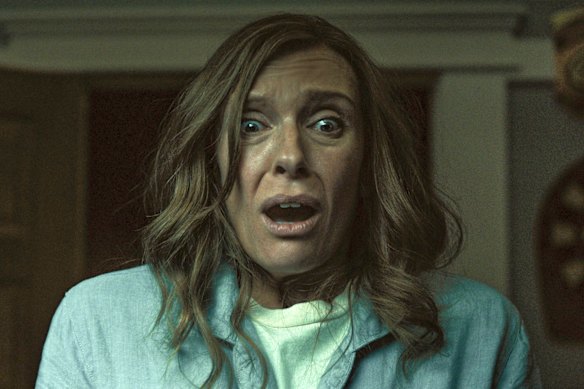 As the mother driven mad by grief in Hereditary.