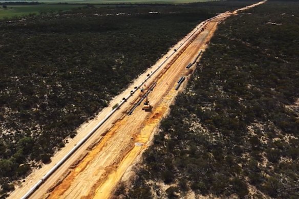 Goldfields CY O’Connor water pipeline.