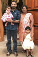 Nadesalingam and Priya with their two children.
