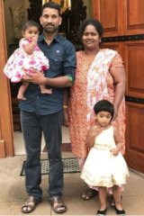 Nadesalingam and Priya with their two children. 
