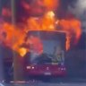 Passengers escape before bus destroyed by fire at Glebe