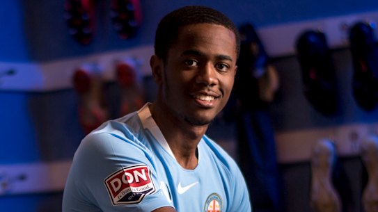 Shayon Harrison, then a Tottenham youth player, had a brief stint in last season's A-League at Melbourne City. 