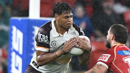 Selwyn Cobbo will line up at fullback for the Broncos in the absence of Reece Walsh.