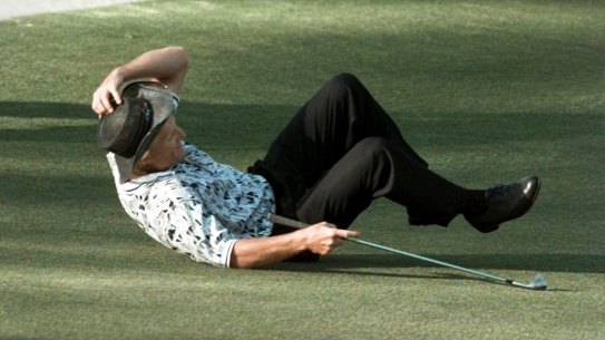 Heartbreak: Greg Norman’s Masters misfortune is etched into folklore.