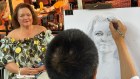 Gina Rinehart sitting for a portrait in Paris.
