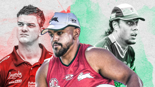 NRL trials: Cameron Ciraldo, Latrell Mitchell and Jarome Luai.