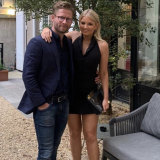 Maz Coote and her new fiance Brett Barnes.