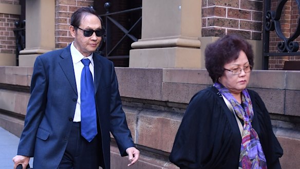 Quanne Diec's parents Sam and Ann leave court.