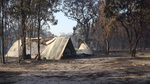 A home has been lost and sheds and vehicles have been damaged.