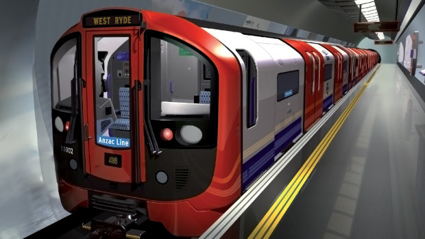 An artist's impression of the new metro system.