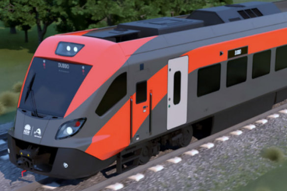 An artist’s impression of the new Spanish-built regional trains.