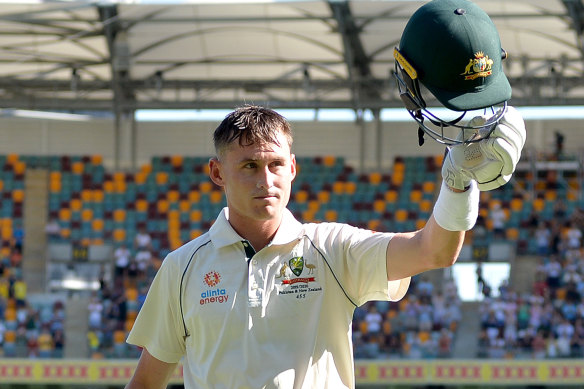 Marnus Labuschagne made a fine 185 on Saturday at the Gabba. 