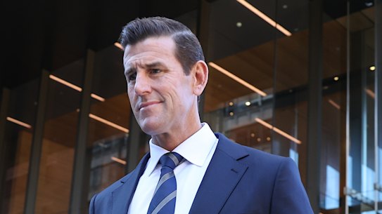 Ben Roberts-Smith outside the Federal Court in 2021.