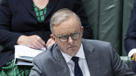 Anthony Albanese and Peter Dutton in parliament on Tuesday.