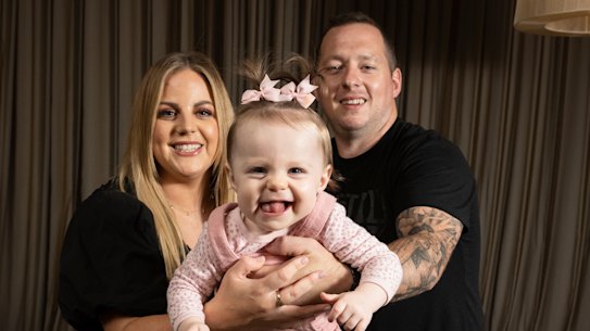 Lisa and Adriel Long with daughter Alyssia