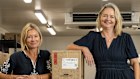 Sophie Gilliatt (left) and Katherine Westwood at Dinner Ladies HQ in Matraville. 
