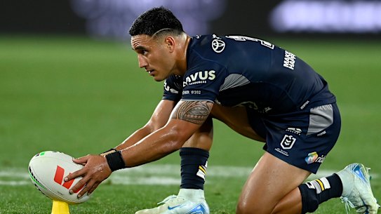 Valentine Holmes has been in remarkable goal kicking form for the North Queensland Cowboys.