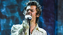 Harry Styles onstage at the 2020 BRIT Awards.