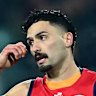 Izak Rankine of the Crows earlier in the season.