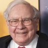 Warren Buffett with son Peter and daughter Susie.