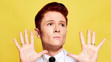 Comedian Rhys Nicholson hosted the Comedy Festival’s opening night gala.