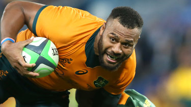 Samu Kerevi has starred since returning to the Wallabies fold.