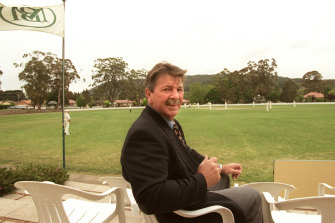 Rodney Marsh at Bradman Oval, Bowral, in 1998.