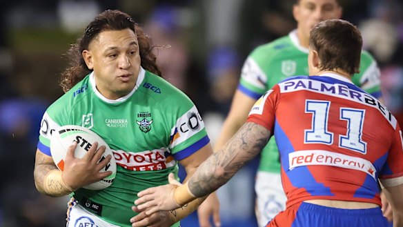 Raiders prop Josh Papalii.