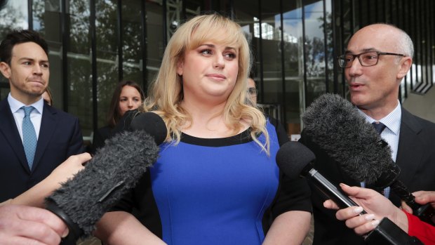 Actor Rebel Wilson departs after the High Court of Australia knocked back a bid for her appeal on her defamation case with Bauer Media to be heard.