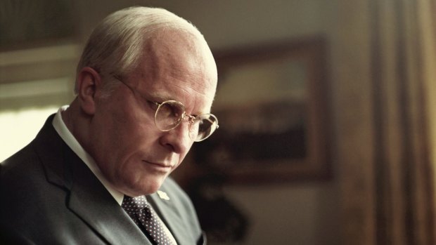 Christian Bale stars as Dick Cheney in Vice. 