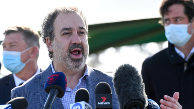 Victorian Sports Minister Martin Pakula discusses the likelihood of crowds at this year’s AFL finals.