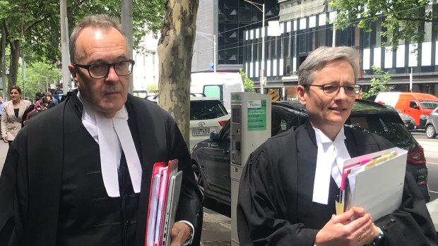 Chief Crown Prosecutor Brendan Kissane, QC, (left).