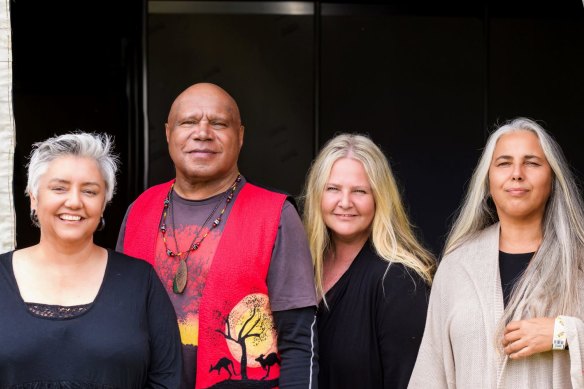 Lou Bennett, Archie Roach, Sally Dastey and Amy Saunders last year. 