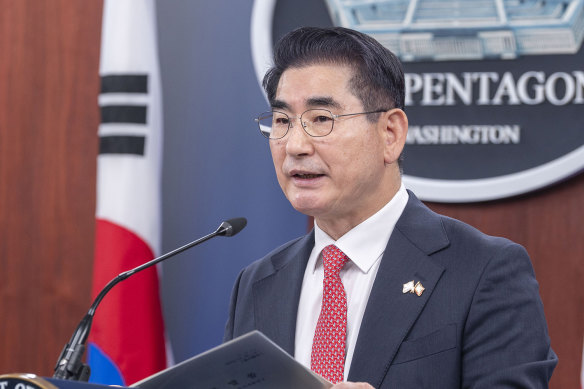 Former defence minister Kim Yong-hyun.