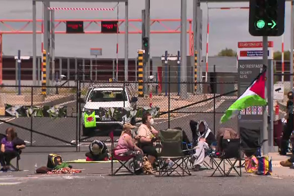 A blockade of the Port of Melbourne in January shut parts of Webb Dock for almost four days.