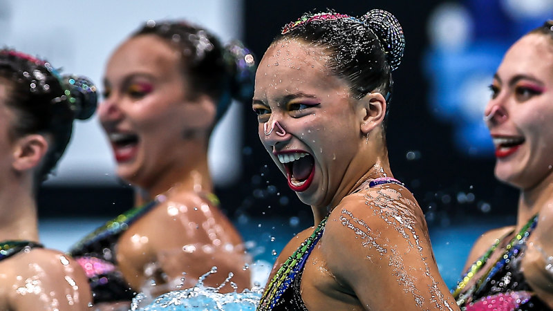 ‘More than smiles and flower caps’: Why artistic swimmers are Games’ fittest athletes